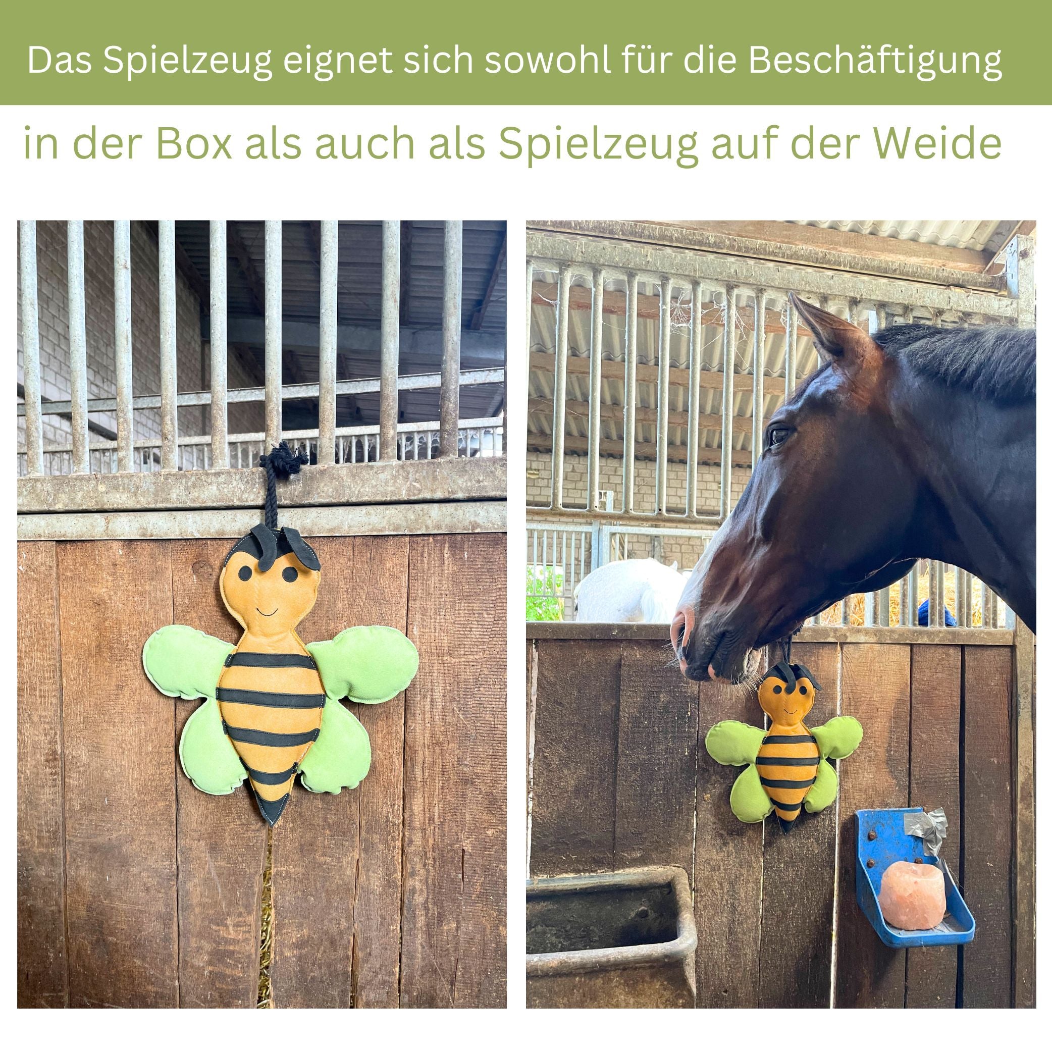 Pferdespielzeug aus Wildleder als Beschäftigung
